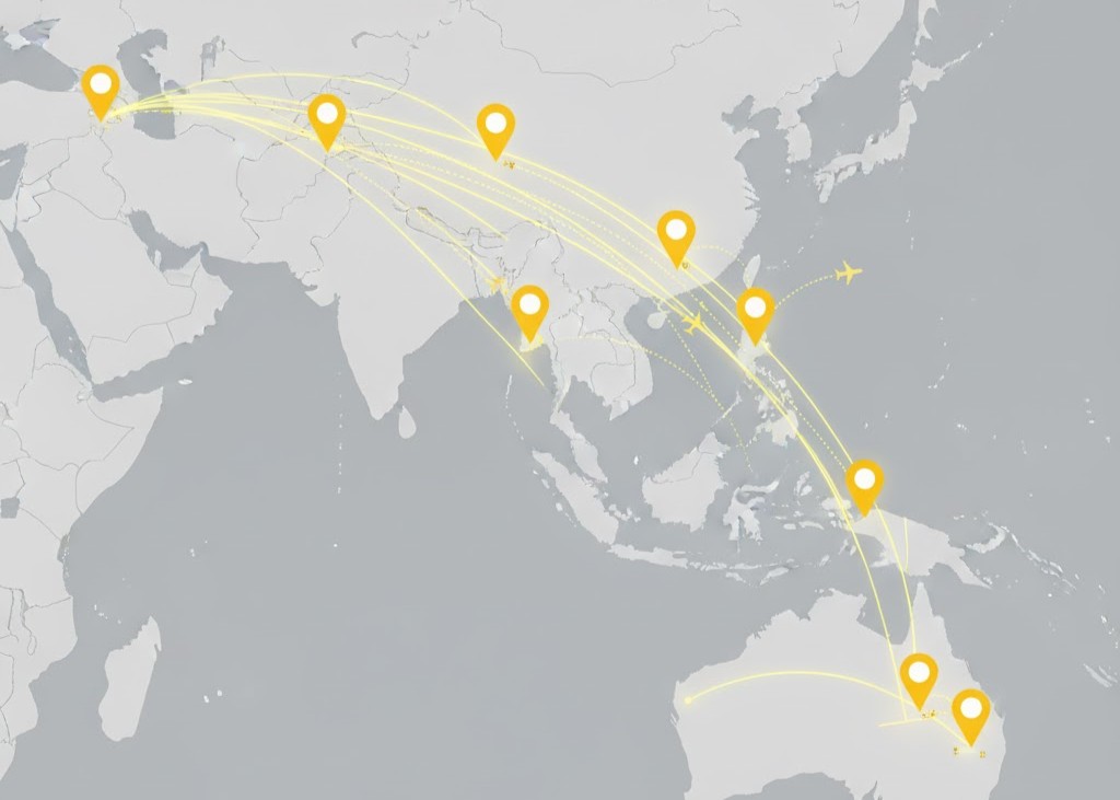 Boltx Asia Coverage Map